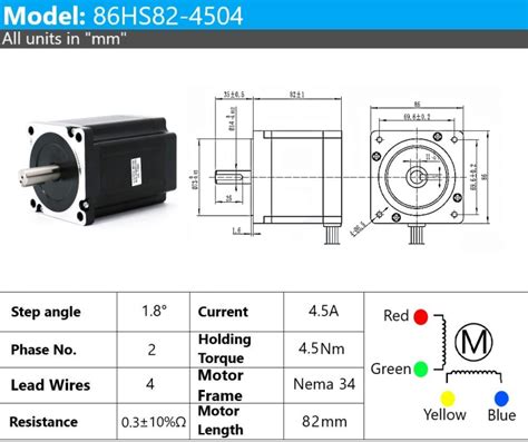 stepper motor nema 34 datasheet